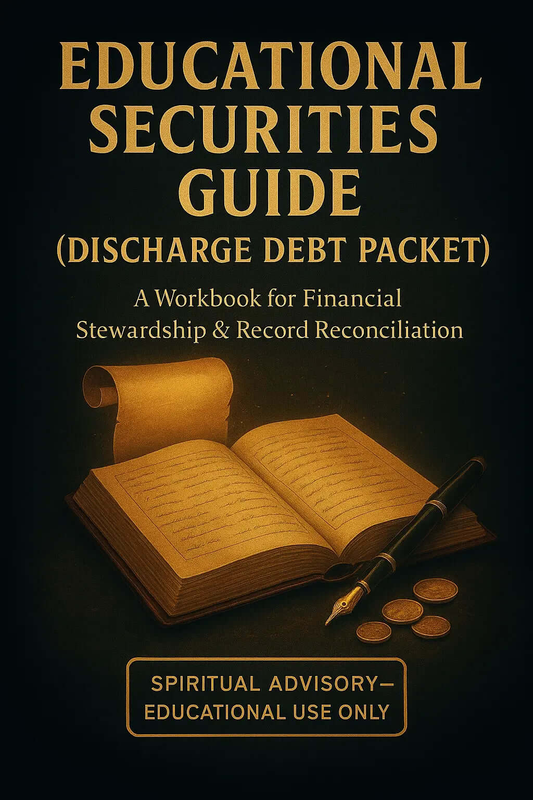 Educational Securities Guide (Discharge Debt Packet) My Store