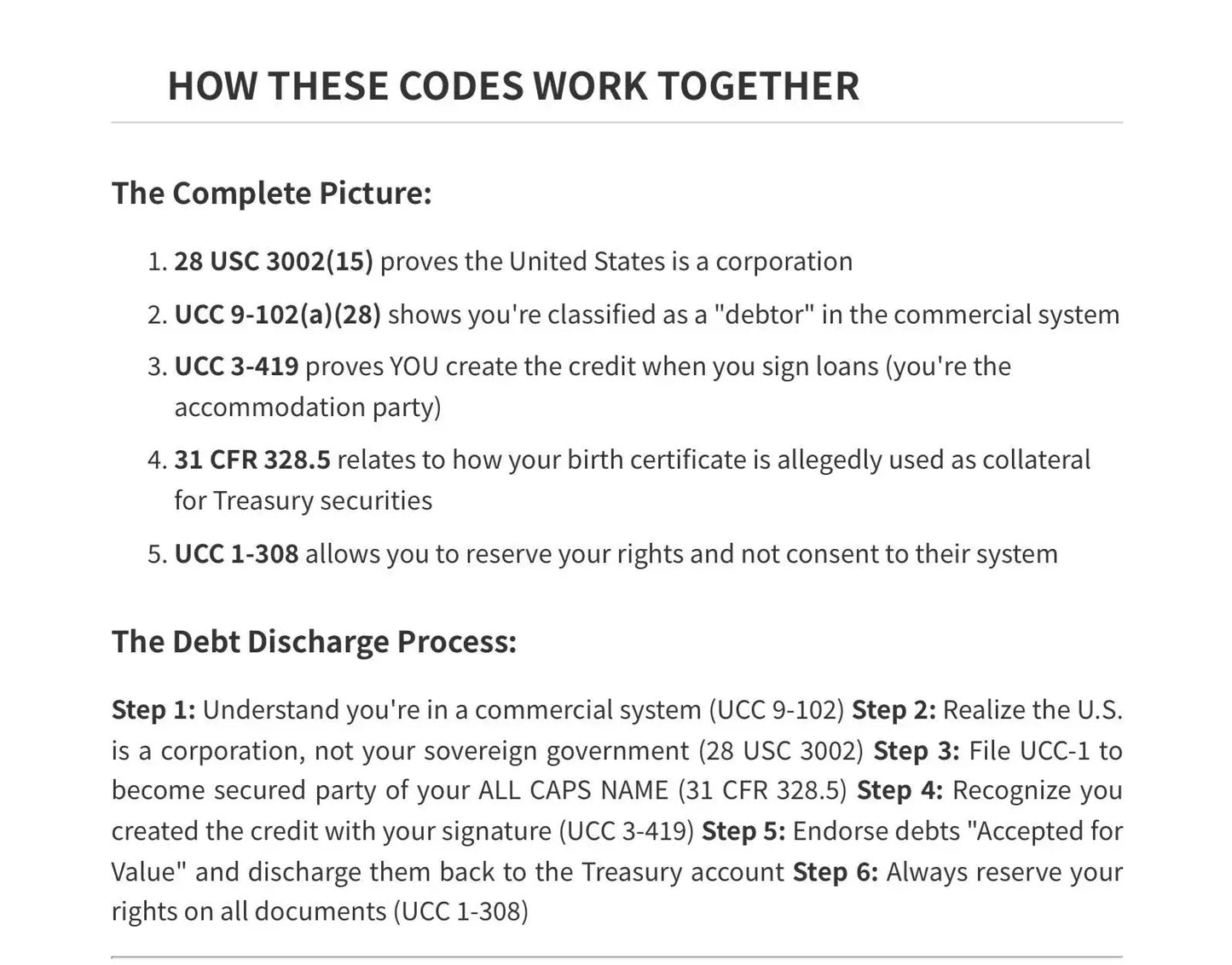 DEBT DISCHARGE CLASS NOV 9th