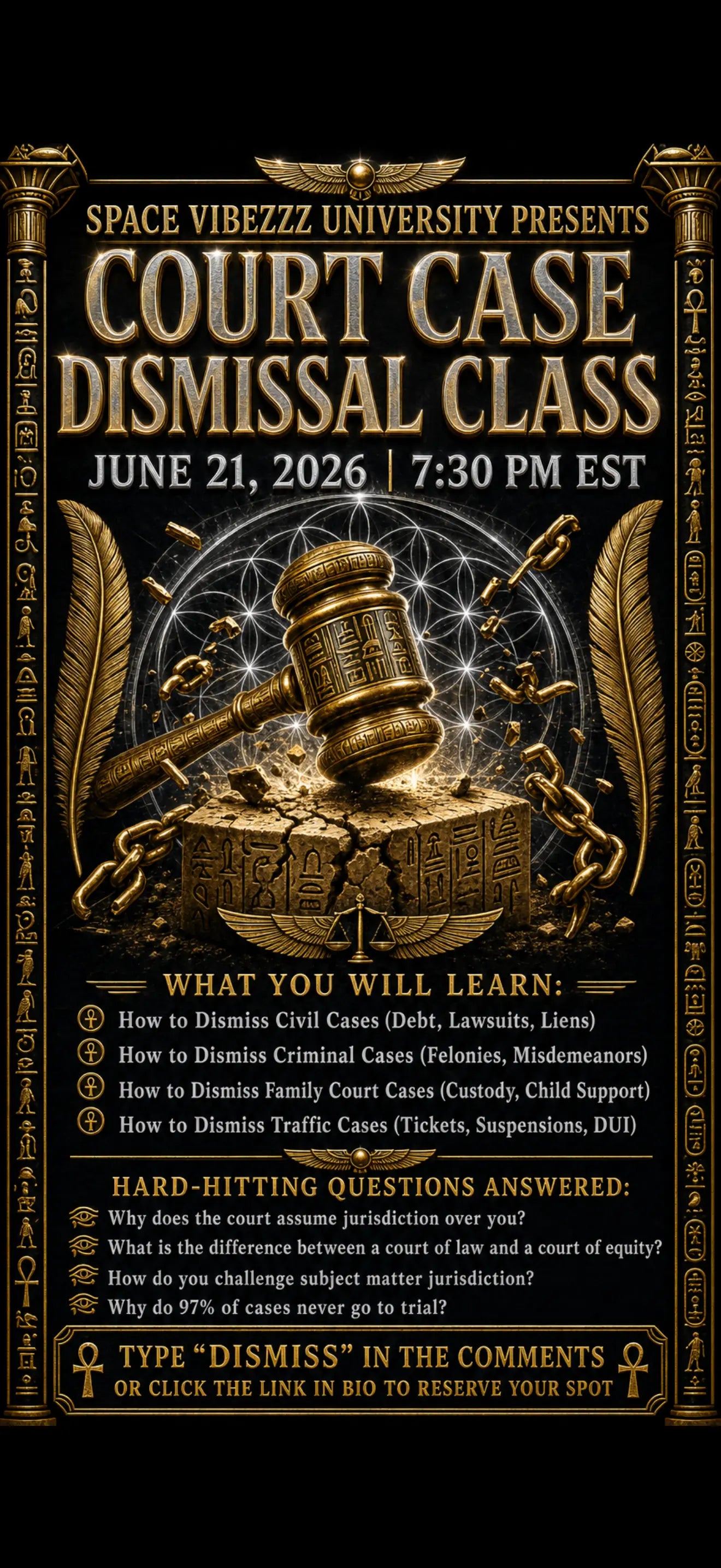 COURT CASE DISMISSAL CLASS!!!