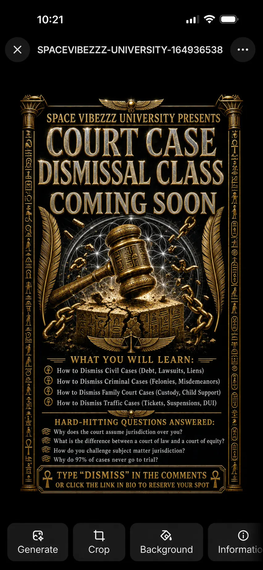 COURT CASE DISMISSAL CLASS!!!